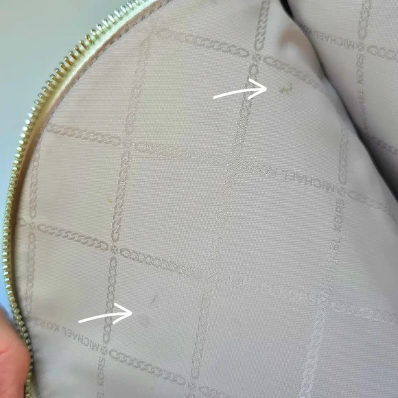 Retired MICHAEL KORS Rhea Medium Ombré Logo Backpack Navy Chambray Colorblock - Picture 14 of 14